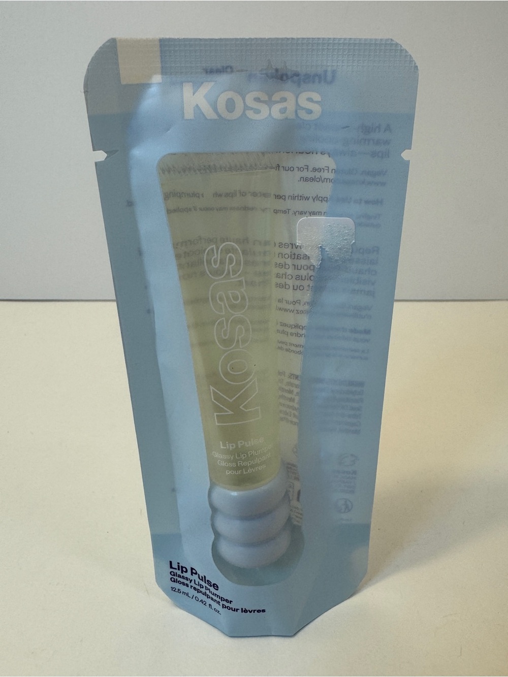 Kosas lip pulse glassy lip plumper in unspoken / clear